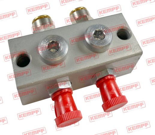 147726 Kempf Nippelblock 2-fach Stahl 180° montiert